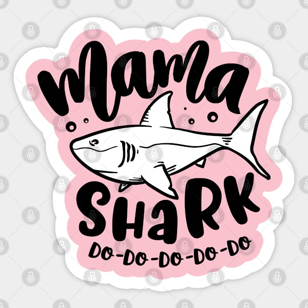 Mama Shark Sticker by gdimido